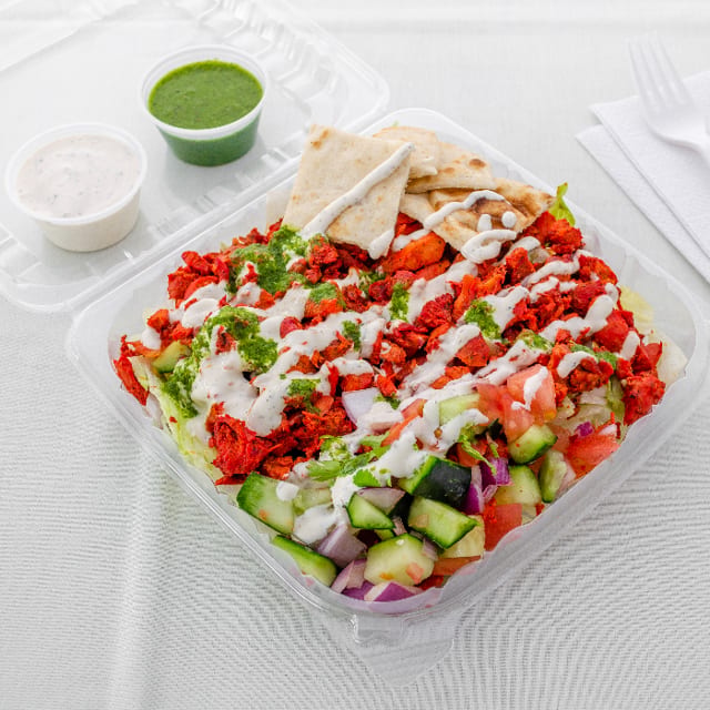 Chicken Over Salad.